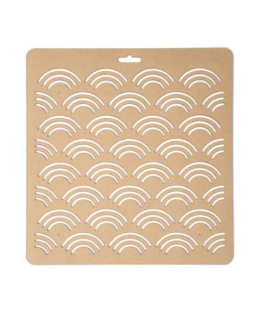 THEALESE Sashiko Stencils by Acrylic | Wave - Sashiko Embroidery Pattern - Quilting Stencils | Wave