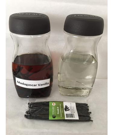 25 Madagascar Vanilla Beans Grade B by FITNCLEAN VANILLA| Bulk Bourbon Whole Natural Raw NON-GMO PODS. 25 Count (Pack of 1) - Buy Online on SooperMarket.com