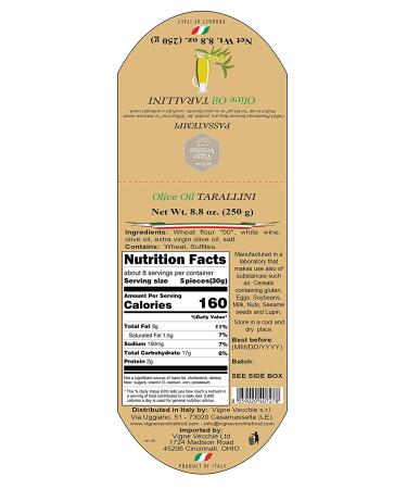 Vigne Vecchie Tarallini with Extra Virgin Olive Oil 8.8 oz (2 Pack) - Imported Italian Breadsticks with Olive Oil (Pack of 2) - Buy Online on SooperMarket.com