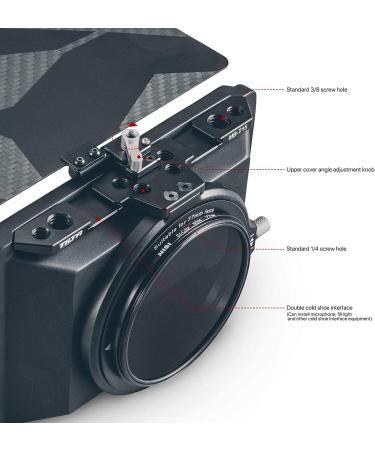 Tiltaing Mini Matte Box - Lightweight Filter Support with Top Flag for DSLR and Cine-Style Cameras | MB-T15 - Buy Online on SooperMarket.com