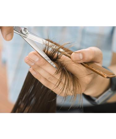 Professional 4pc Barber Scissors and Hair Comb Set for Hairdressing - Salon Quality Hair Cutting, Thinning, and Texturizing Tools for Home and Salon Use - Buy Online on SooperMarket.com