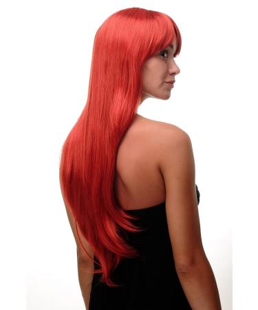 WIG ME UP Sexy Long Straight Fire Red Wig - 70cm Parting | Shop Internationally - Buy Online on SooperMarket.com