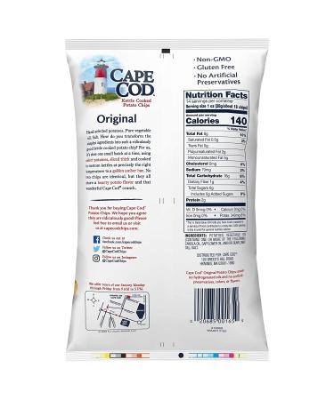 Original Cape Cod Kettle Cooked Potato Chips - 14oz Party Size Bag (Pack of 1) - Buy Online on SooperMarket.com