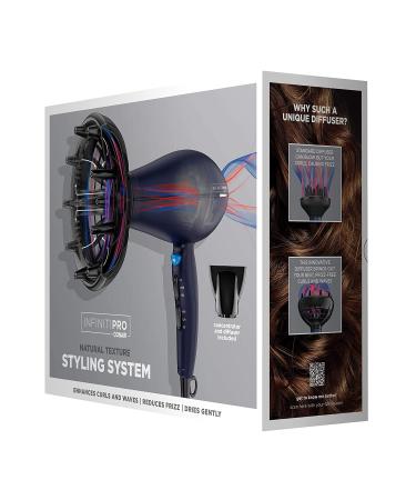 INFINITIPRO BY CONAIR 1875 Watt Hair Dryer with Diffuser | Enhance Curls & Waves, Reduce Frizz - Buy Online on SooperMarket.com