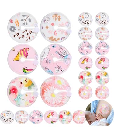 Yungyan 24 Pieces G Tube Covers Reusable Feeding Button Pads Soft G Tube Button Pads Washable J Tube Covers Nursing Breast Pads for Kid Baby Breastfeeding Care Supplies