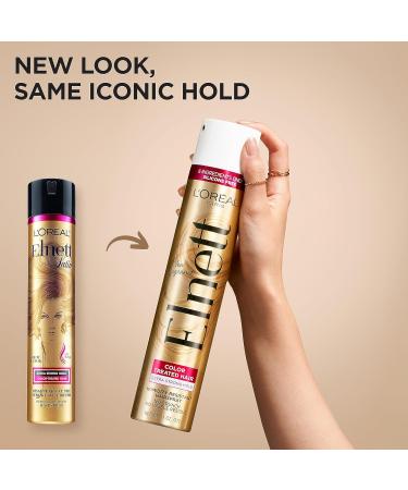 L'Oreal Paris Hair Care Elnett Satin Extra Strong Hold Hairspray For Color Treated Hair Long Lasting Plus Humidity Resistant Hair Spray 11 oz (Pack of 2) Fresh 11 Ounce (Pack of 2) - Buy Online on SooperMarket.com