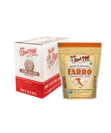 Bob's Red Mill Organic Farro Grain, 24-ounce (Pack of 4) 1.5 Pound (Pack of 4)