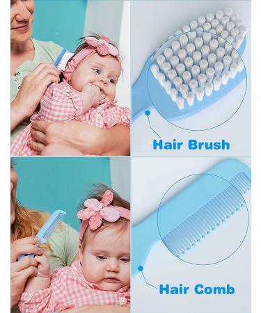 OTTOLIVES 24 in 1 Baby Healthcare & Grooming Kit - Electric Nail Trimmer Set for Newborns to Toddlers - Nursery Health Care & Haircut Tools - Blue - Buy Online on SooperMarket.com