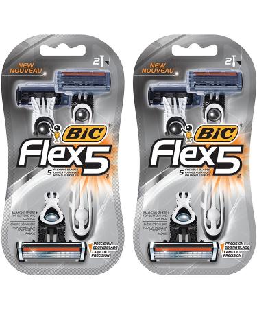 Bic Flex 5 Men'S Shaver Size 2pk Bic Flex 5 Men'S Shaver 2pk