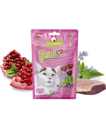 Granatapet Feinisnack Duck & Catnip Treats for Cats - 50g (Pack of 2) | Digestible Grain-Free Sugar-Free Snacks for Playful Cats - Buy Online on SooperMarket.com