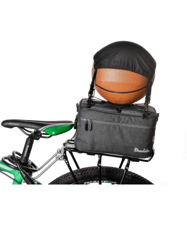 Disconano 8L Multifunctional Bicycle Rear Rack Bag - Carry Basketball/Football/Helmet - Hand/Ice/Lunch Bag - Gray - Buy Online on SooperMarket.com