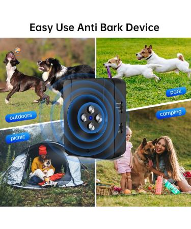 Antibell for Dogs - 3 Levels of Ultrasound Anti-Bark Device 33ft Range | Safe & Effective Dog Barking Control - Buy Online on SooperMarket.com