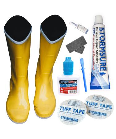 Wellington Boot Repair Kit XL 15g Accelerated - Industrial Strength glue Sole Repair Heel Repair Boot Repair - PU Adhesive Waterproof Permanent Durable Flexible Transparent with Accelerator