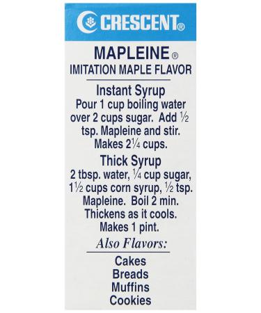 Crescent Mapleine Imitation Maple Flavor 2 fl oz - Pack of 6 - Buy Online on SooperMarket.com