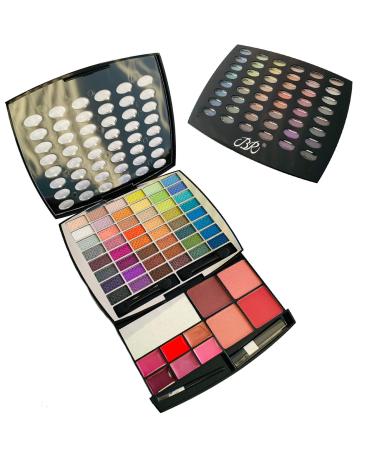 BR Beauty Revolution Glamour Girl Makeup Kit 43 Eyeshadow / 9 Blush / 6 Lip Gloss