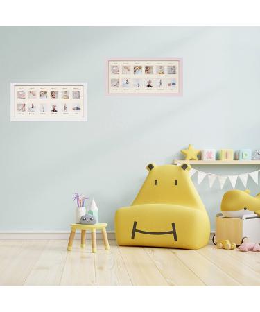 Orbis Wood Side Baby Collage Keepsake Frame - 12x 2x2 Slots, White - Buy Online on SooperMarket.com