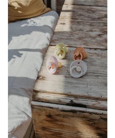 BIBS Pacifiers Set of 2 - Baby Blue/Petrol | BPA-Free Natural Rubber | Made in Denmark | 0-6 Months | Anatomical Nipple | Pack of 2 - Buy Online on SooperMarket.com