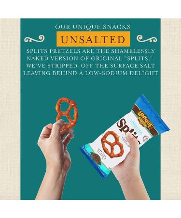 Delicious Vegan Homestyle Baked Unsalted Splits Snacks - 11oz Bag (Pack of 6) | Certified OU Kosher & Non-GMO - Buy Online on SooperMarket.com
