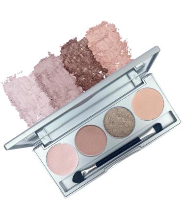 Honeybee Gardens Skinny Dip Eye Shadow Palette Clean and Bold 4 Highly Pigmented Colors With Long Lasting Luxe Finish Vegan Cruelty-Free Gluten-Free and Paraben-Free Net Wt 1.3g Each