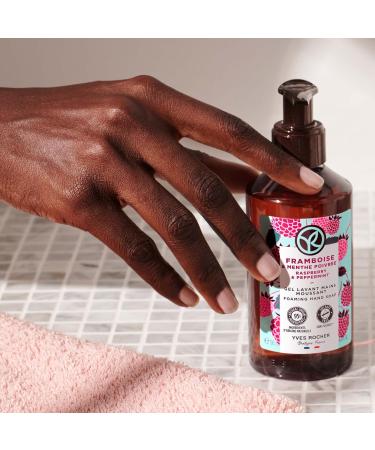 Yves Rocher Raspberry & Peppermint Energizing Bath & Shower Gel 400ml - Refreshing Body Cleanser for All Skin Types - Buy Online on SooperMarket.com