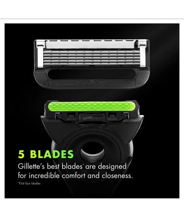 GilletteLabs Men's Razor Blade Refills with Exfoliating Bar - 6 Cartridges - Buy Online on SooperMarket.com