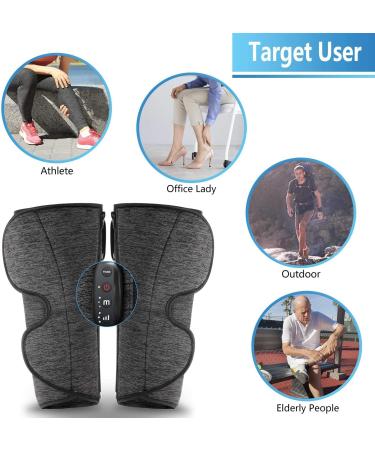 CINCOM Rechargeable Wireless Leg Massager for Circulation - Air Compression Calf Massager for Pain Relief and Muscle Relaxation (1 Pair) - Buy Online on SooperMarket.com