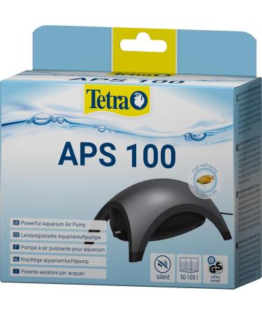 Tetra APS 100 Aquarium Air Pump - Ultra Quiet Diaphragm Pump for 50-100L Aquariums - Black - Buy Online on SooperMarket.com