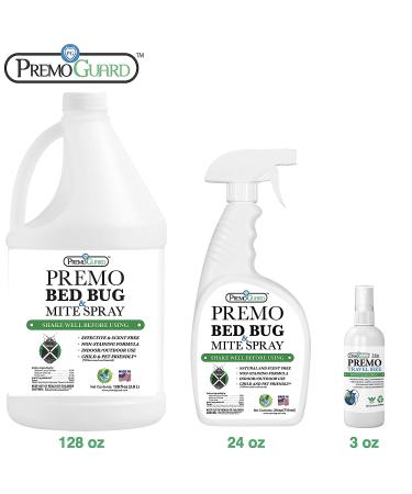 Premo Guard Bed Bug & Mite Killer Spray 24 oz - Fast Acting Treatment | Stain & Scent Free | Child & Pet Safe | Extended Protection | Natural & Non-Toxic Formula - Pack of 1 - Buy Online on SooperMarket.com