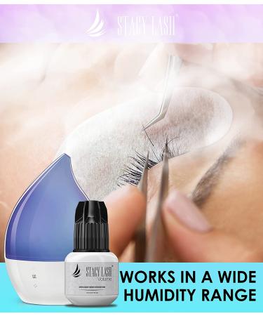 Stacy Lash Volume Eyelash Extension Glue 0.17 fl.oz - 3 Sec Dry Time - 6 Weeks Retention - Professional Grade Black Adhesive for Semi-Permanent Extensions - Latex Free - Buy Online on SooperMarket.com