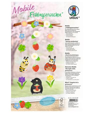 URSUS craft set "Mobile Spring Awakening" 66 pieces paper cutting sheet