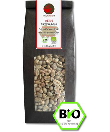 Organic Sumatra Gayo Highland Green Coffee Beans 500g - Raw Coffee - Buy Online on SooperMarket.com