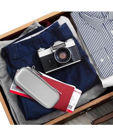 Linkidea EVA Hard Shell Travel Case for Safety Razor | Portable Shaving Accessories for Men - Silver - Buy Online on SooperMarket.com