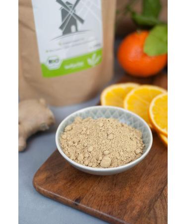 Organic Ground Ginger Powder 500g - 100% Natural & Pure | BioKontor Raw Food Quality - Buy Online on SooperMarket.com