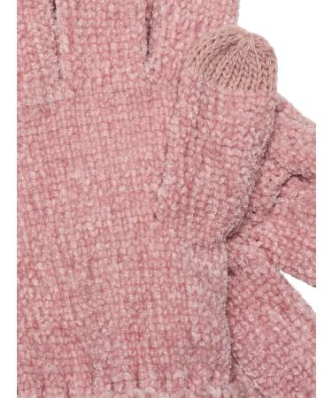 FC Bayern Munich Ladies Pink Knitted Gloves - Cable Pattern | Shop Internationally - Buy Online on SooperMarket.com