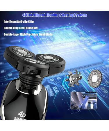 BestMal 5 in 1 Wet/Dry Electric Shaver for Men - Rechargeable Waterproof Razor with Nose Trimmer Sideburns Trimmer & Face Cleaning Brush - Buy Online on SooperMarket.com