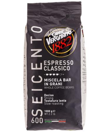 Caffe Vergnano Espresso Classico 600 Whole Beans 2.2lb/1kg by Caffe Vergnano