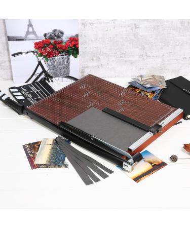 A2-B7 Paper Trimmer Paper Cutter Heavy Duty Trimmer Gridded Paper Photo Guillotine Craft Machine 18 inch Cut Length 12 Sheets Capacity for Office Home Use Red - Buy Online on SooperMarket.com