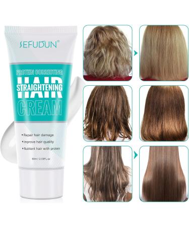 Hair Straightening Cream Protein Correcting: Repairing Damaged Hair Nourishing Fast Smoothing Silk & Gloss Hair for Women and Men - Buy Online on SooperMarket.com