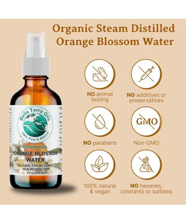 Orange Blossom Water (Neroli Hydrosol) - 1 Gallon | Natural Skin Refresher Aromatherapy & Glow - Bella Terra Oils (Pack of 10 - Buy Online on SooperMarket.com