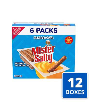 Mr. Salty Pretzels 'N Cheesy Dip Snack Packs - 72 Packs, 12 Boxes - Delicious Savory Snack for On-The-Go Convenience - Buy Online on SooperMarket.com