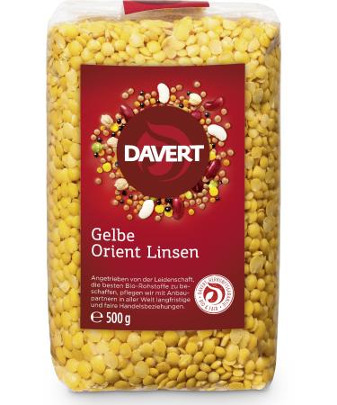 Davert Organic Yellow Orient Lentils (2 x 500 gr)