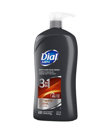 Dial Men 3in1 Ultimate Clean Body, Hair, and Face Wash - 32 fl oz - Buy Online on SooperMarket.com