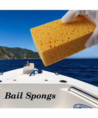 JK SP-T50 Large Eco-Friendly Cellulose Sponge - Boat, Car, and Commercial Cleaning - 6.5x4x2 Inch - Pack of 1 - Buy Online on SooperMarket.com