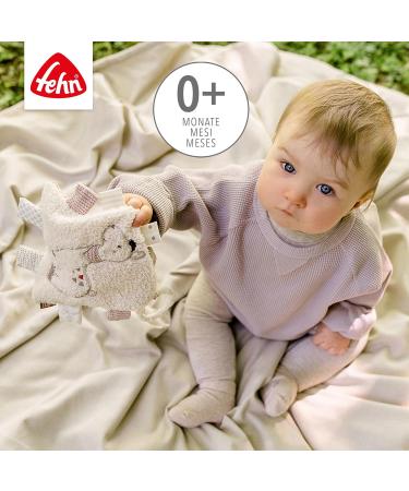 Fehn Cracker Towel Lama - Rustling & Squeaky Hanging Toy for Babies 0+ Months | Crinkle Animal Rattle with Fastening Ring - Buy Online on SooperMarket.com