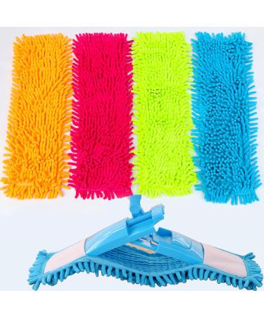 Mop Head Washable Refill Replace Dust Cloth Cleaning Wet Dry Use Chenille Pad Blue - Buy Online on SooperMarket.com