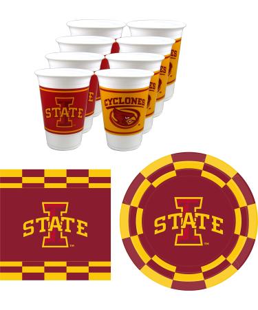 Westrick Iowa State Cyclones Party Supplies - Serves 16 (48 Pieces)