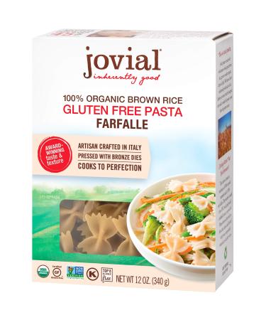Jovial Organic Brown Rice Pasta Farfalle 12 oz (340 g)