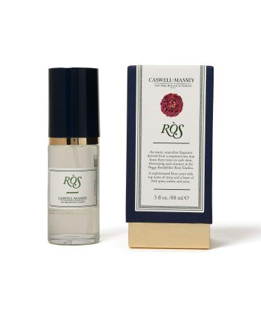 Caswell-Massey R S Eau de Parfum Floral Spicy Amber Cologne for Men Infused With Essential Oils Made in USA 3.0 Fluid Ounces ROS 3 Fl Oz