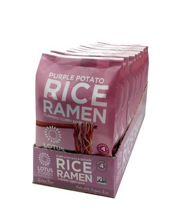 Lotus Foods Gourmet Purple Potato & Brown Rice Ramen With Vegetable Soup, Gluten-Free, 2.8 Oz (Pack Of 10) Purple Potato 2.8 Ounce (Pack of 10)