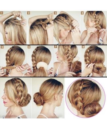 JIAHAO Hair Bun Set - Chignon Bun Maker Accessory for Dancers & Ballet Girls | Beige | 1 Piece - Buy Online on SooperMarket.com